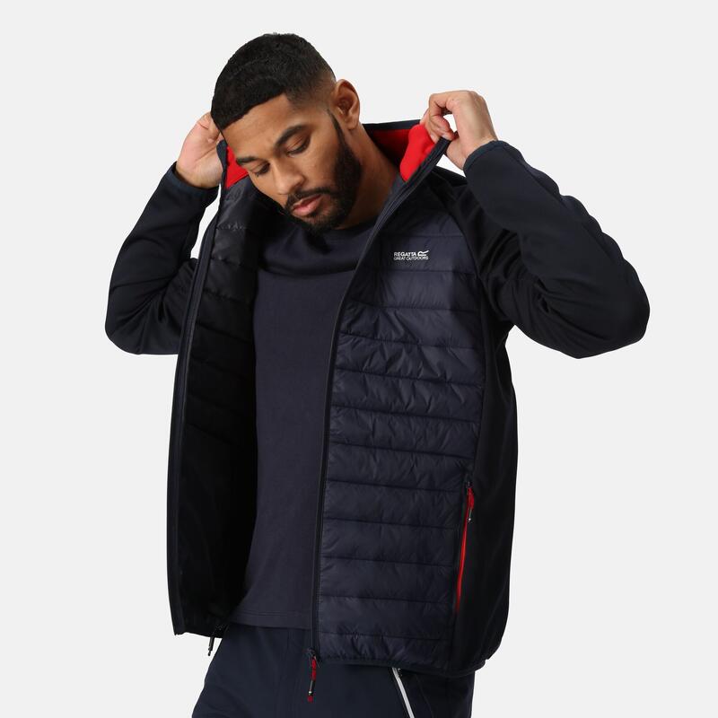 Doudoune Synthétique Randonnée - Clumber Hybrid verte homme