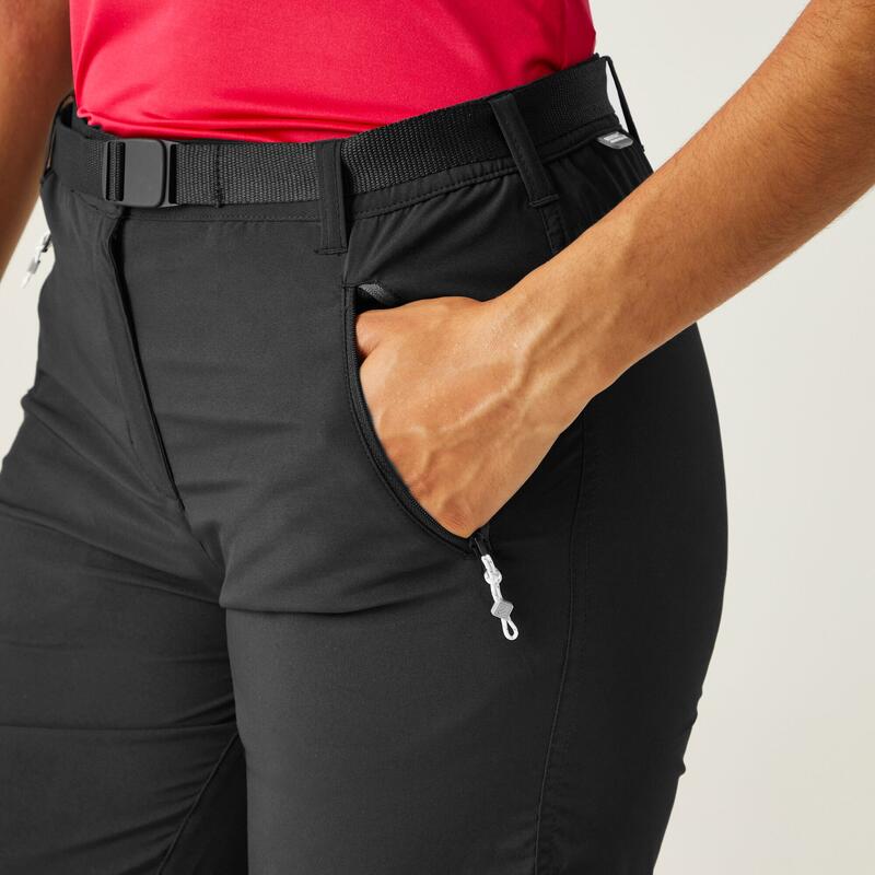 Xert Stretch Wandershorts für Damen - Schwarz