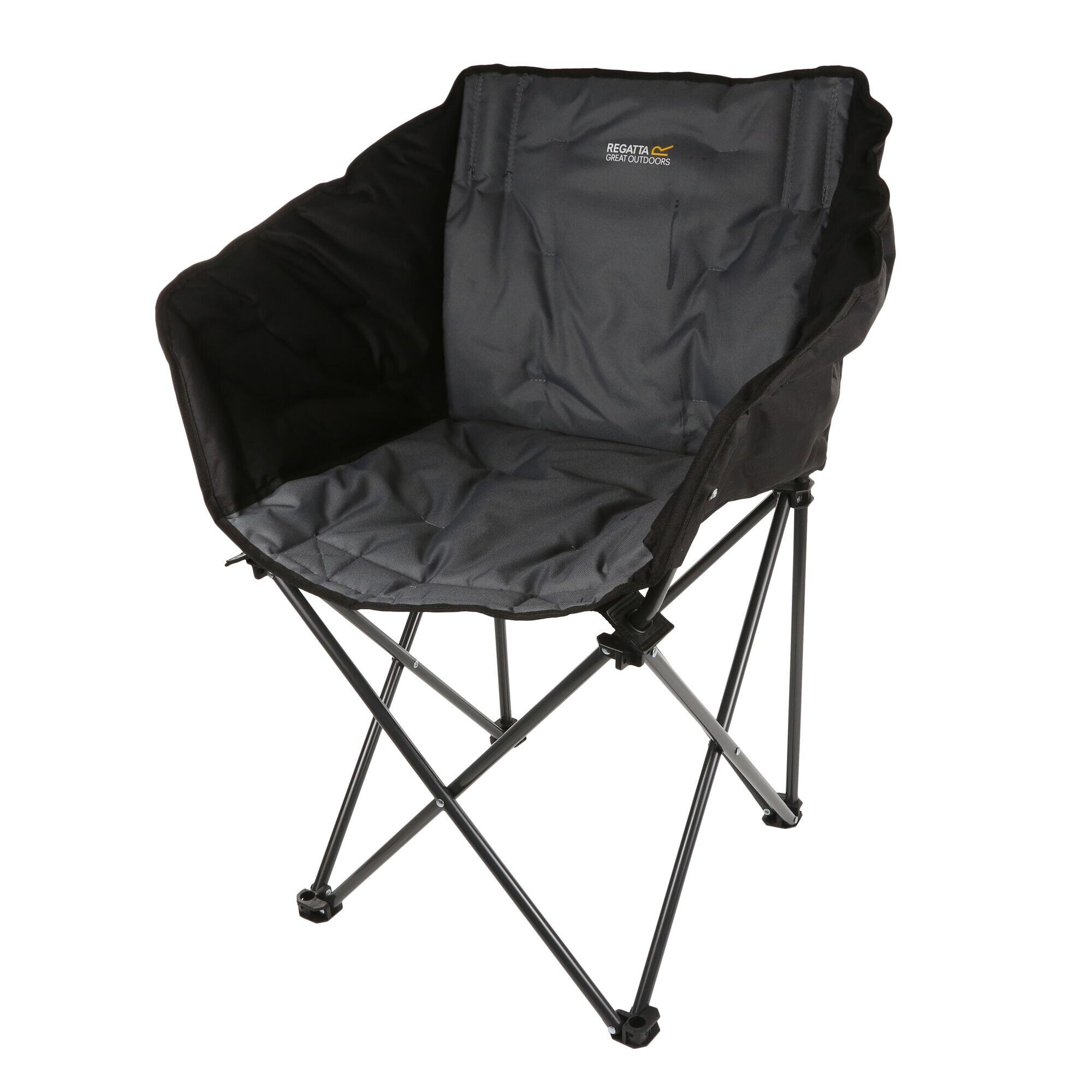 Navas Adults' Camping Chair - Black Seal Grey 1/5