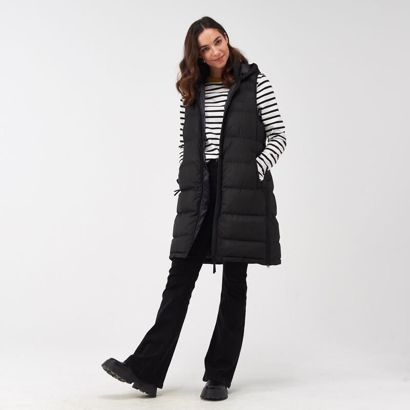 Bodywarmer Wandelen Dames Waterafstotend Gequilt Zonder Mouwen Ganella