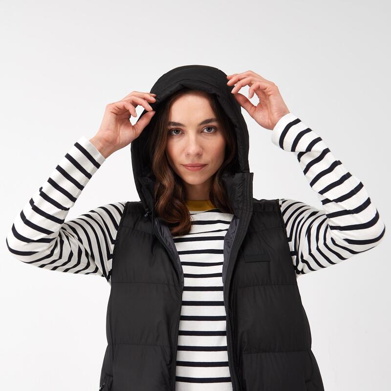 Bodywarmer Wandelen Dames Waterafstotend Gequilt Zonder Mouwen Ganella