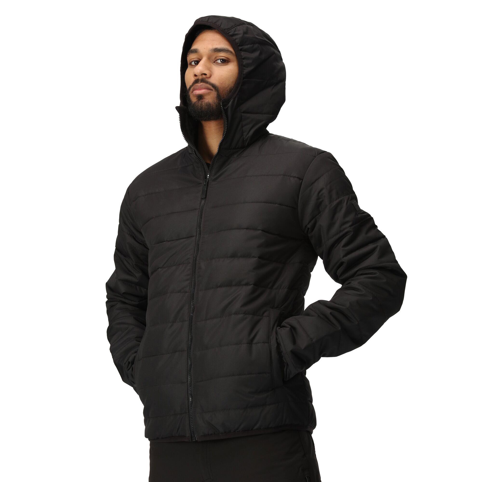 Chaqueta acolchada senderismo hombre impermeable Regatta Helfa, negro 5/7