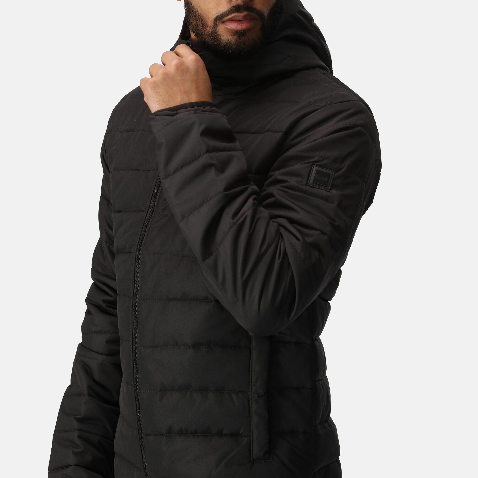 Chaqueta acolchada senderismo hombre impermeable Regatta Helfa, negro 4/7