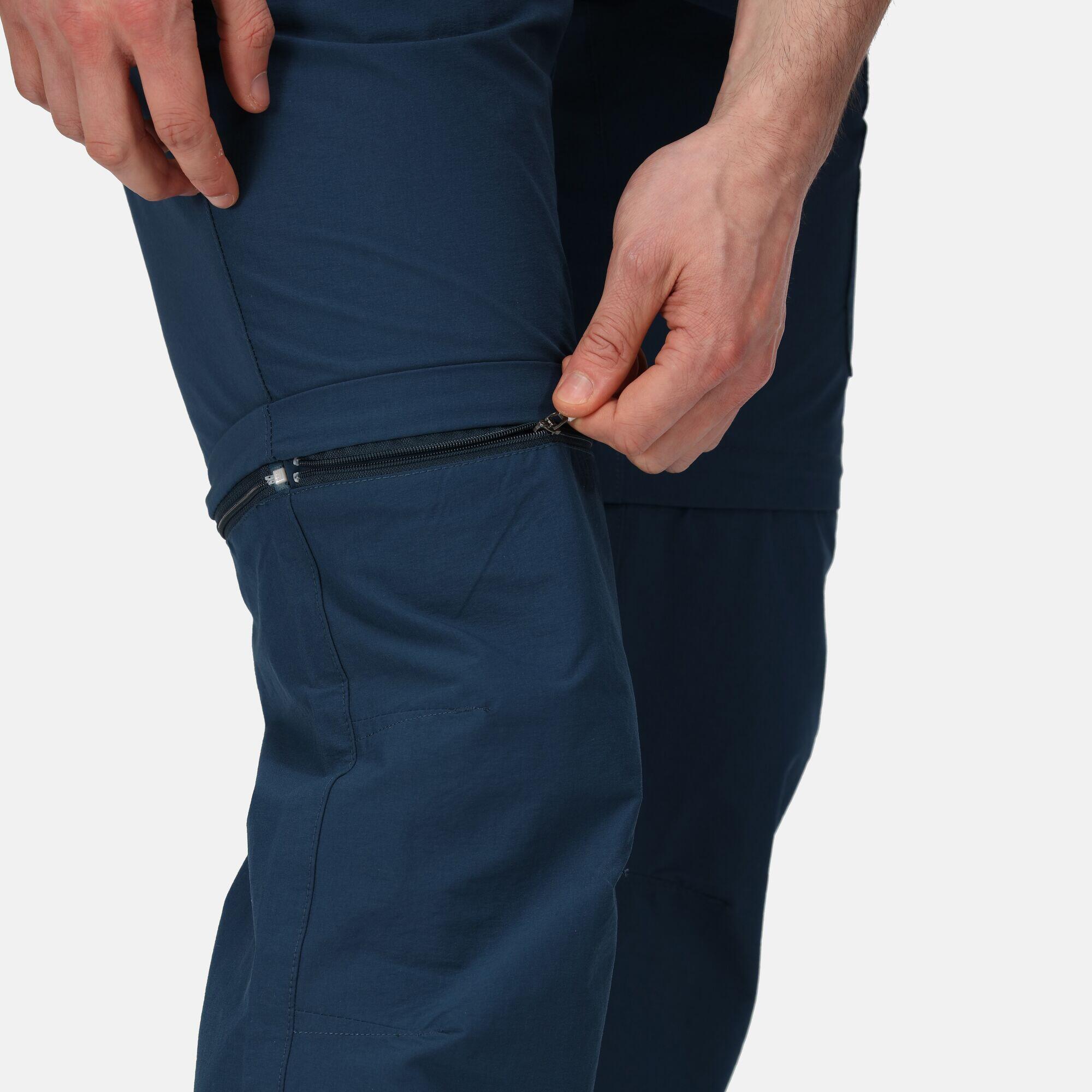 Highton Zip-Off Men's Hiking Trousers - Moonlight Denim 5/5