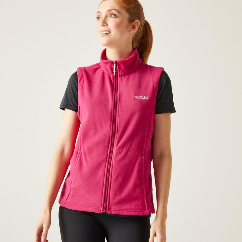 Het Sweetness II sportieve fleecegilet voor dames