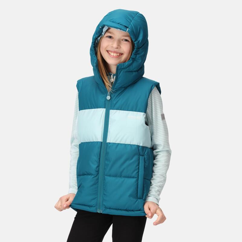 Lofthouse wandelbodywarmer met capuchon voor kinderen