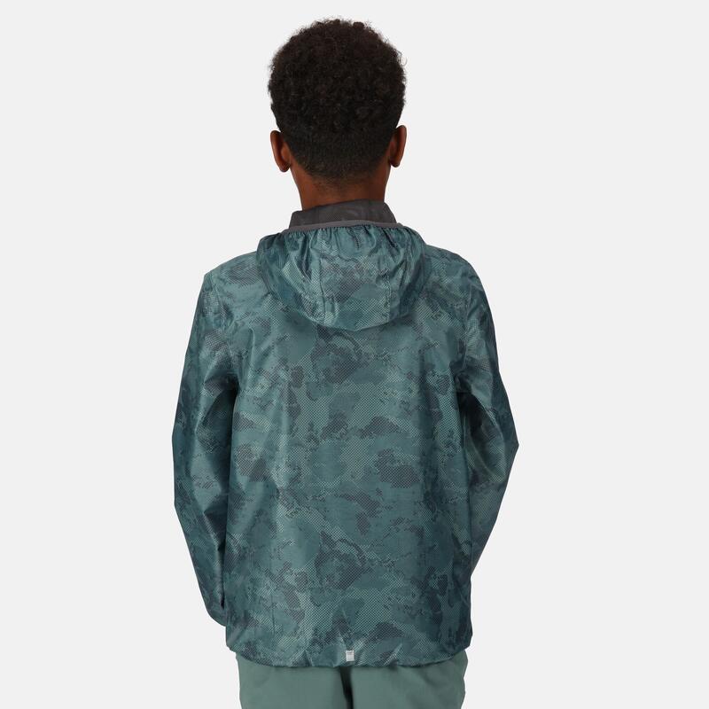 Veste de randonnée imperméable pliable à imprimé enfant Lever