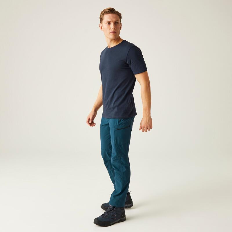 Kurzarmshirt Tait Freizeit Herren Navy Atmungsaktiv REGATTA