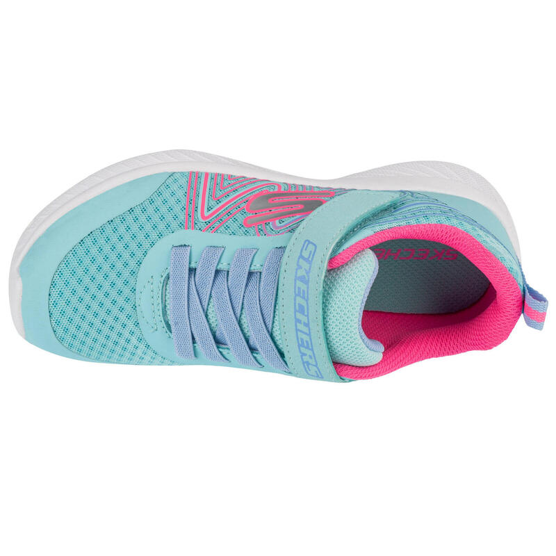 Gyerek gyalogló cipő, Skechers Microspec Plus - Swirl Sweet