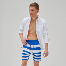 Hamza Short de bain pour homme - Bleu