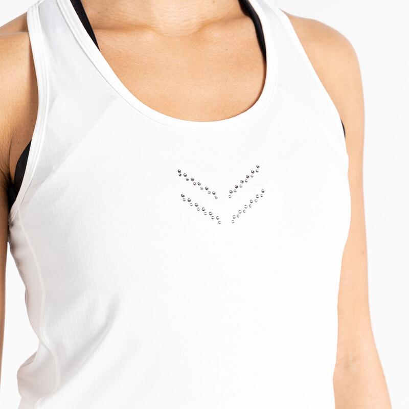 Crystallize fitnessvest voor dames - Wit