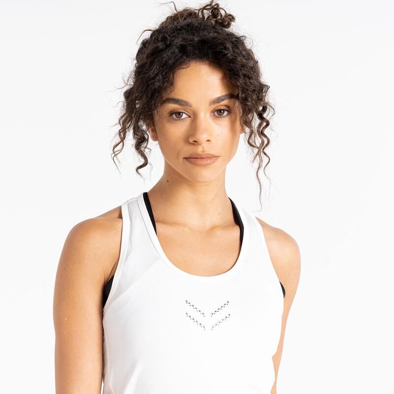 Crystallize Fitness-Top für Damen - Weiß