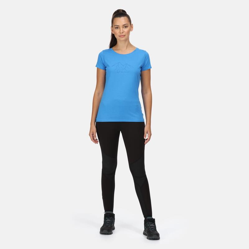 Breezed II Fitness-T-Shirt für Damen - Blau