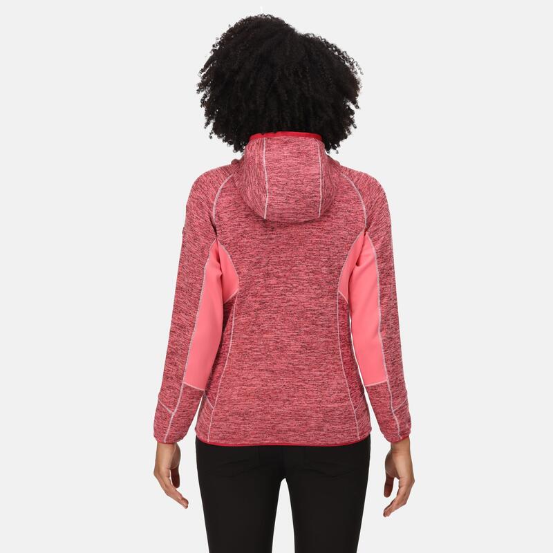 Walbury III wandelfleece met volledige rits voor dames - Roze