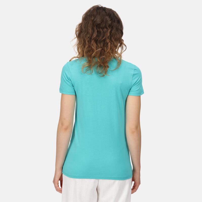 Filandra VI Fitness-T-shirt met korte mouwen voor dames - Vaalgroen
