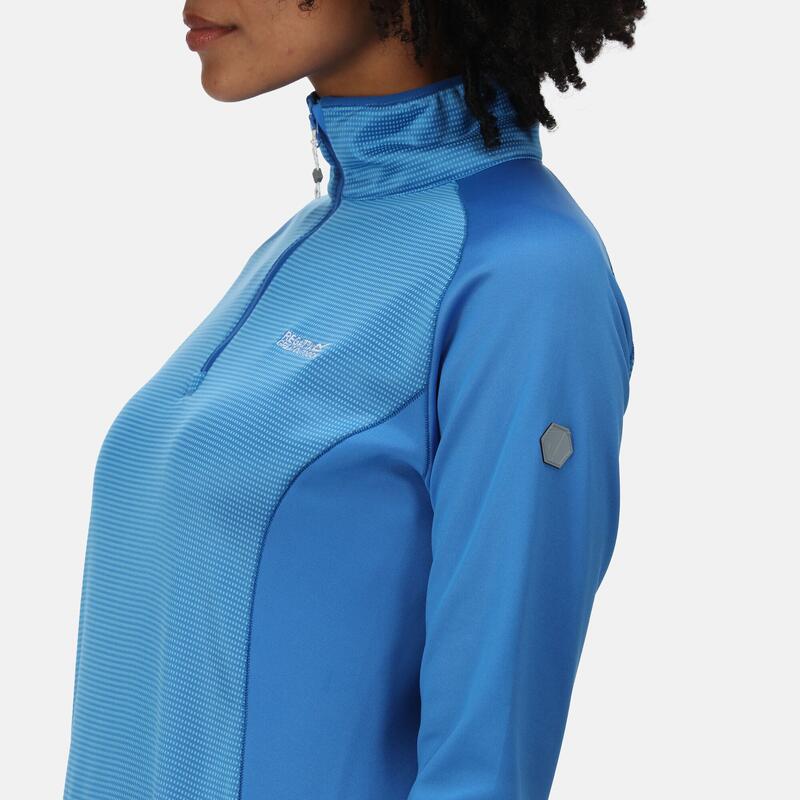Highton II Polaire de randonnée zippé à moitié pour femme - Bleu