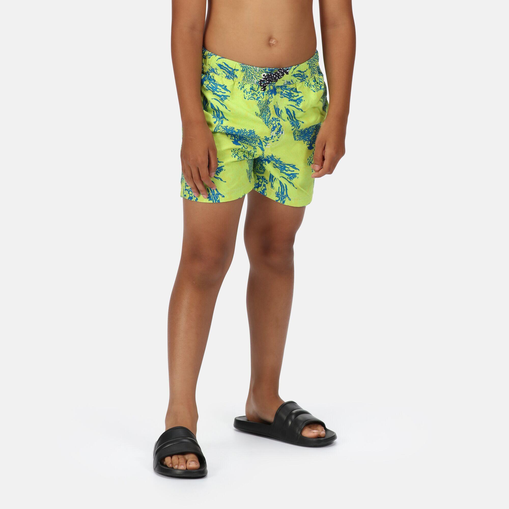 REGATTA Skander II Boys' Swim Shorts - Kiwi Green