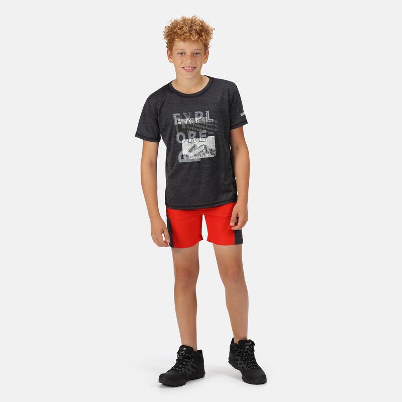 Sorcer Mountain II Wandershorts für Kinder - Rot