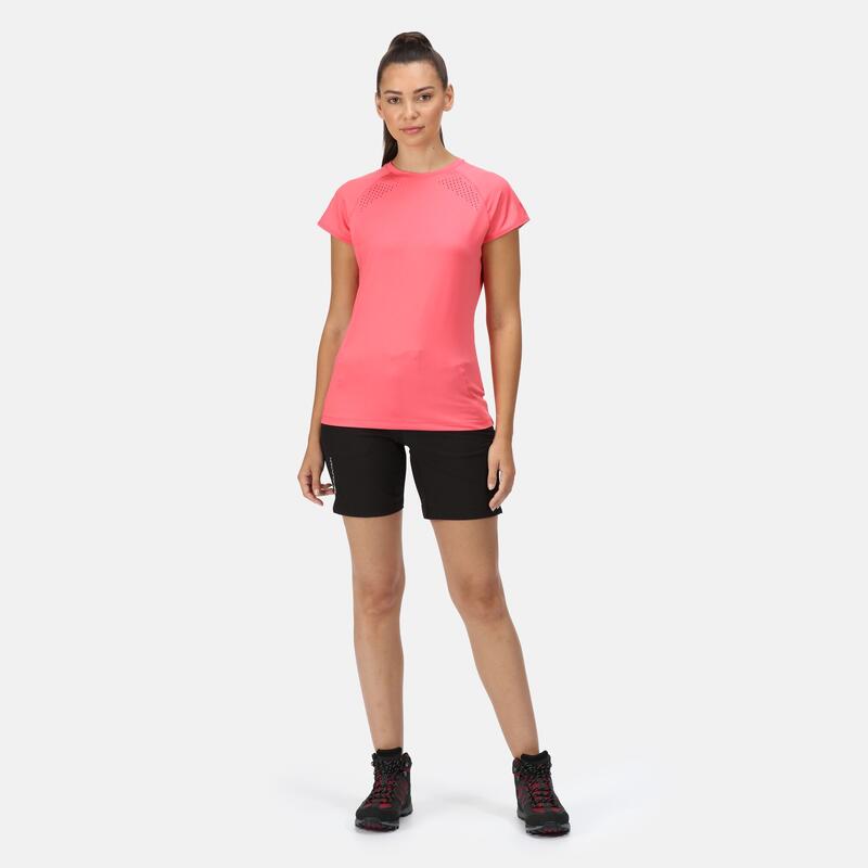 Luaza T-shirt Fitness pour femme - Rose
