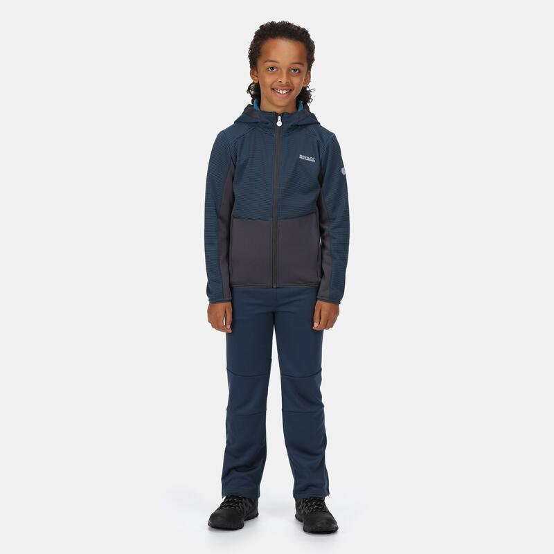Junior Highton Polaire de marche zippé pour enfant - Bleu