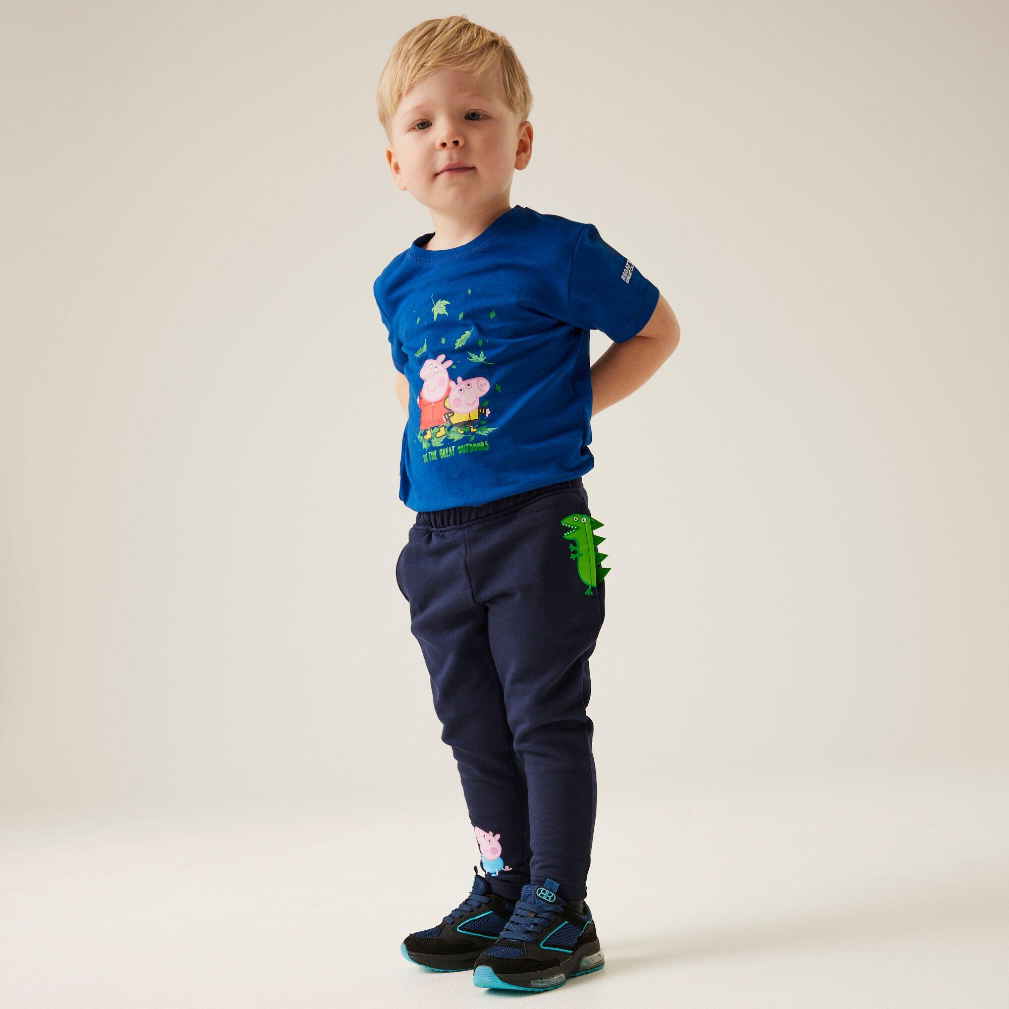 Peppa Pig Kids' Hiking Polycotton Joggers - Navy 3/5