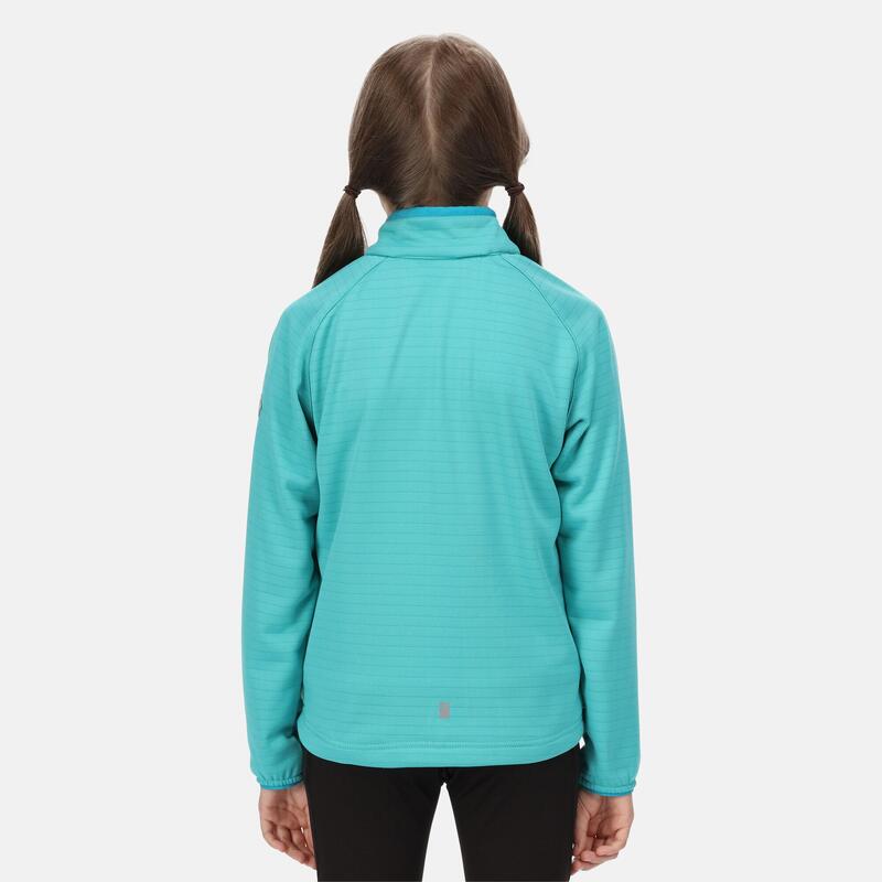 Junior Highton Lite II wandelfleece met volledige rits voor kinderen - Vaalgroen