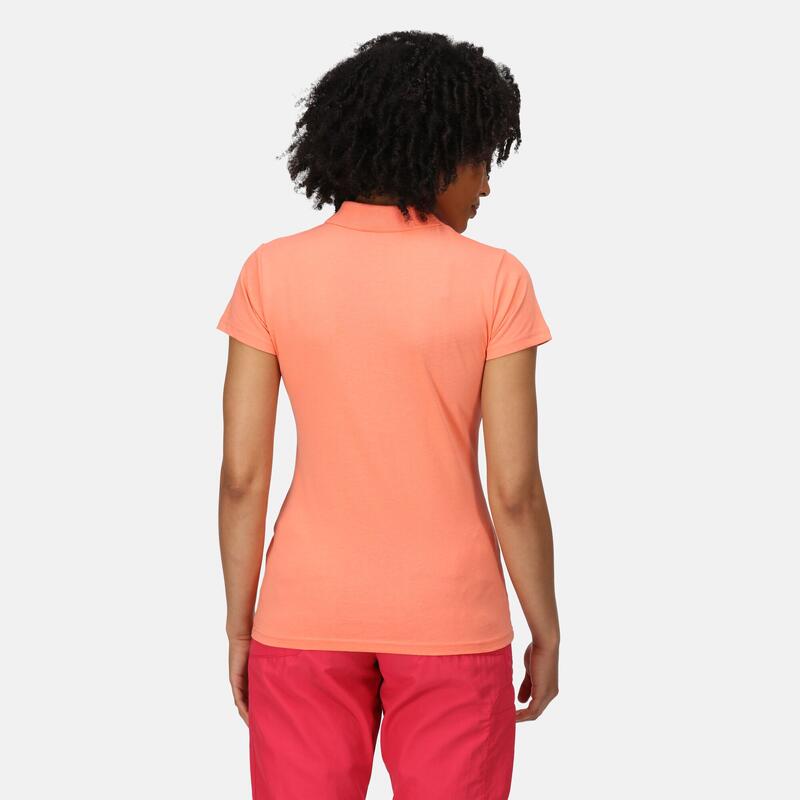 Sinton T-shirt Fitness à manches courtes pour femme - Rose