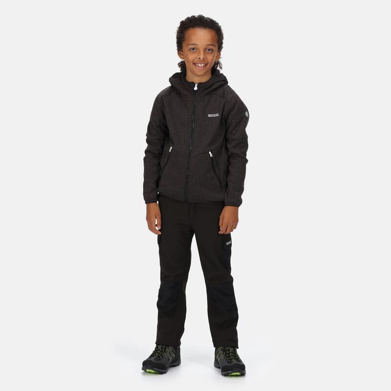 Maxwell Polaire de marche zippé pour enfant - Noir