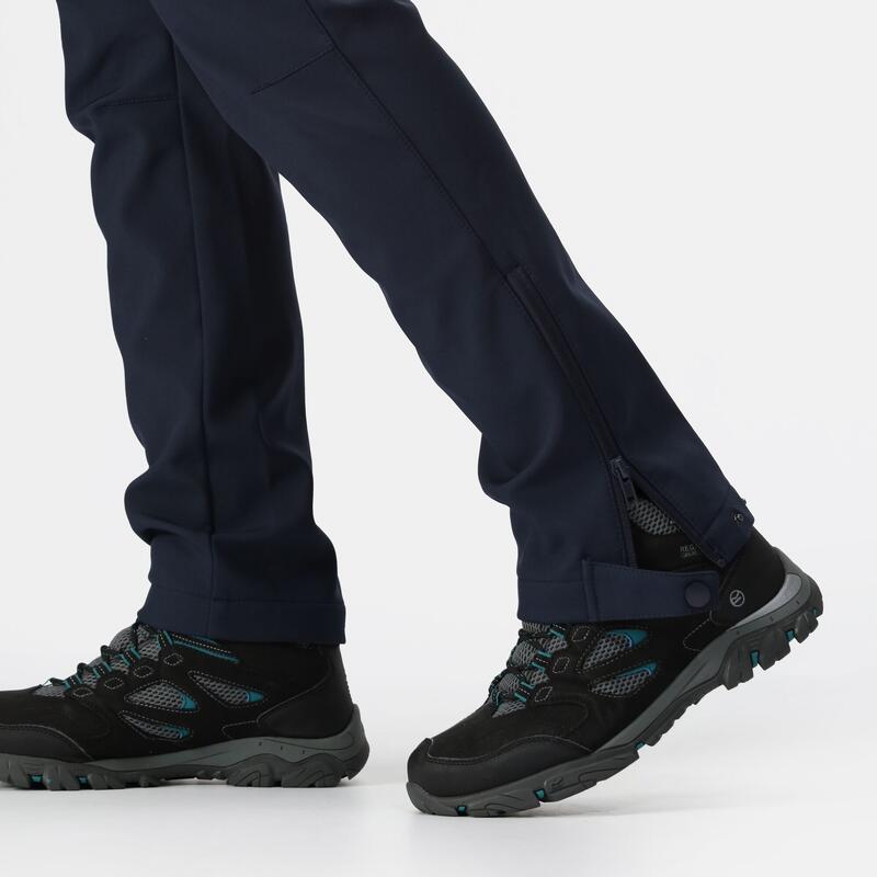 Wanderhose Geo Softshell Wandern/Outdoor/Trekking Damen Navy Atmungsaktiv