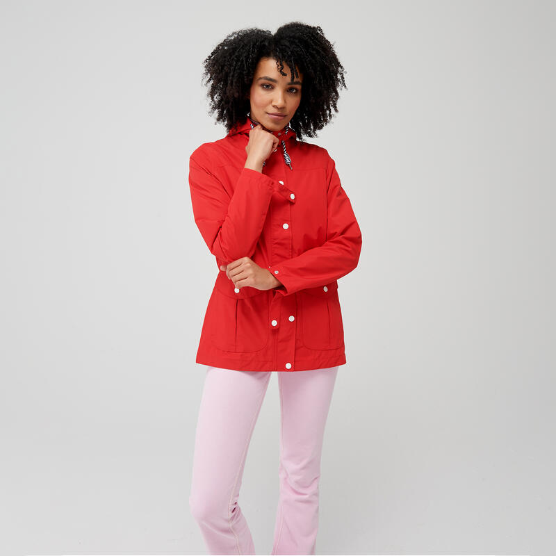 Bayarma Veste de marche en coton pour femme - Rouge vif