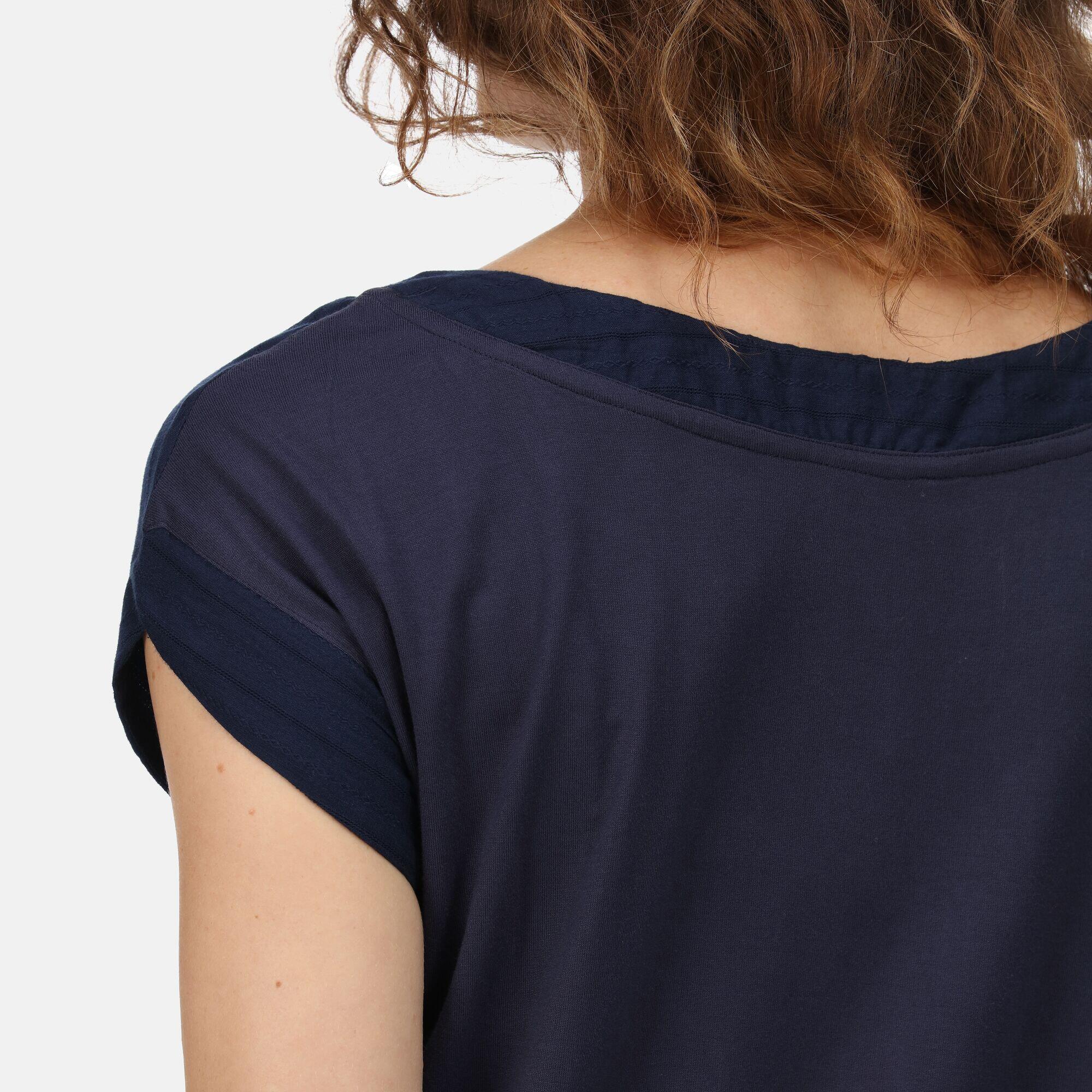 Adine Women's Walking Short Sleeve T-Shirt - Navy 5/5