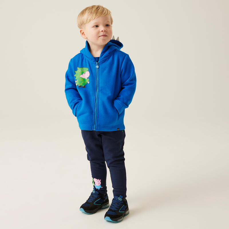 Regatta Peppa Pig wandelfleece voor jongens met volledige ritssluiting, blauw