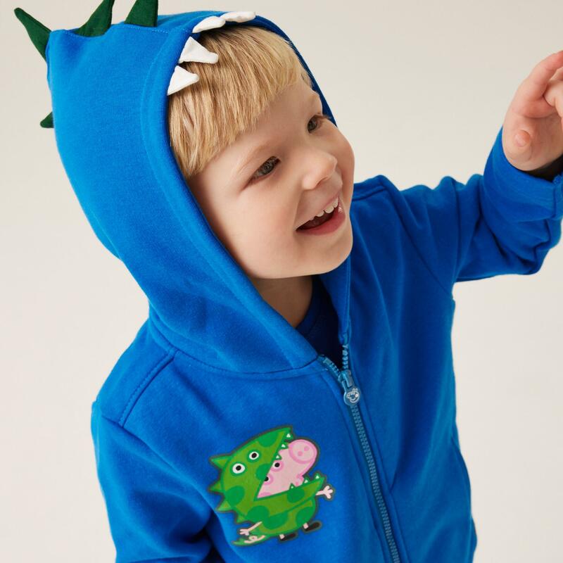 Peppa Pig wandelfleece met volledige rits voor kinderen - Blauw