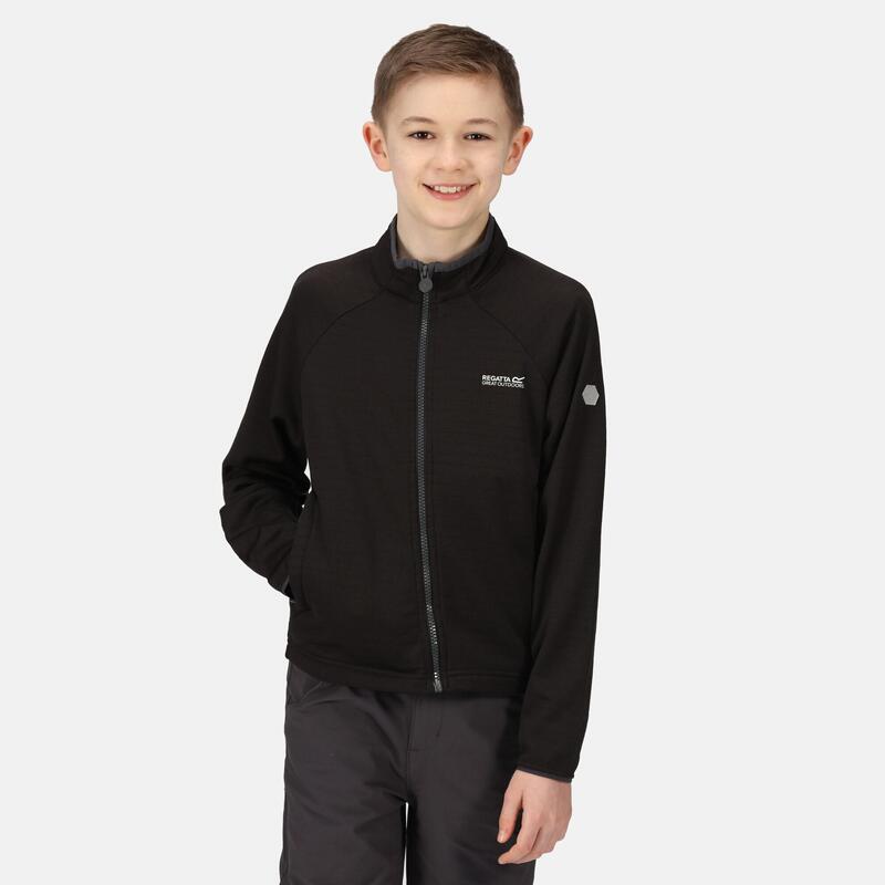 Junior Highton Lite II Polaire de marche zippé pour enfant - Noir