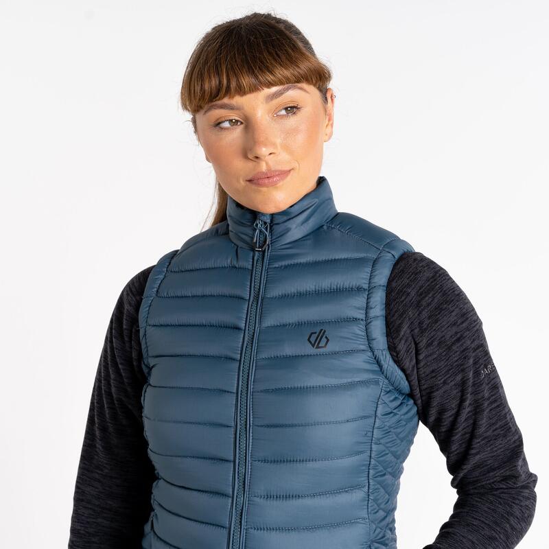 Deter gewateerde wandelgilet voor dames - Blauw