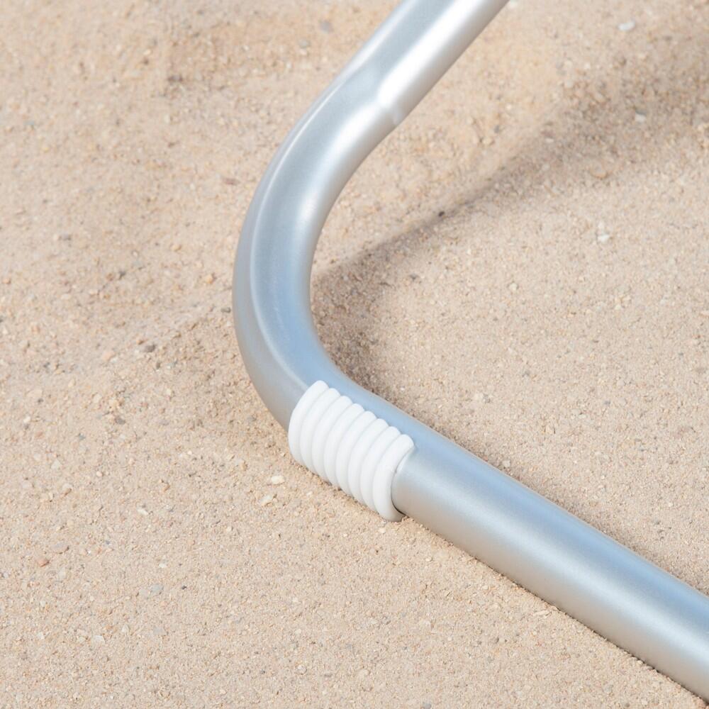 Pack de 2 espreguiçadeiras de praia 2 em 1 c/almofada e guarda-sol Aktive 7/7