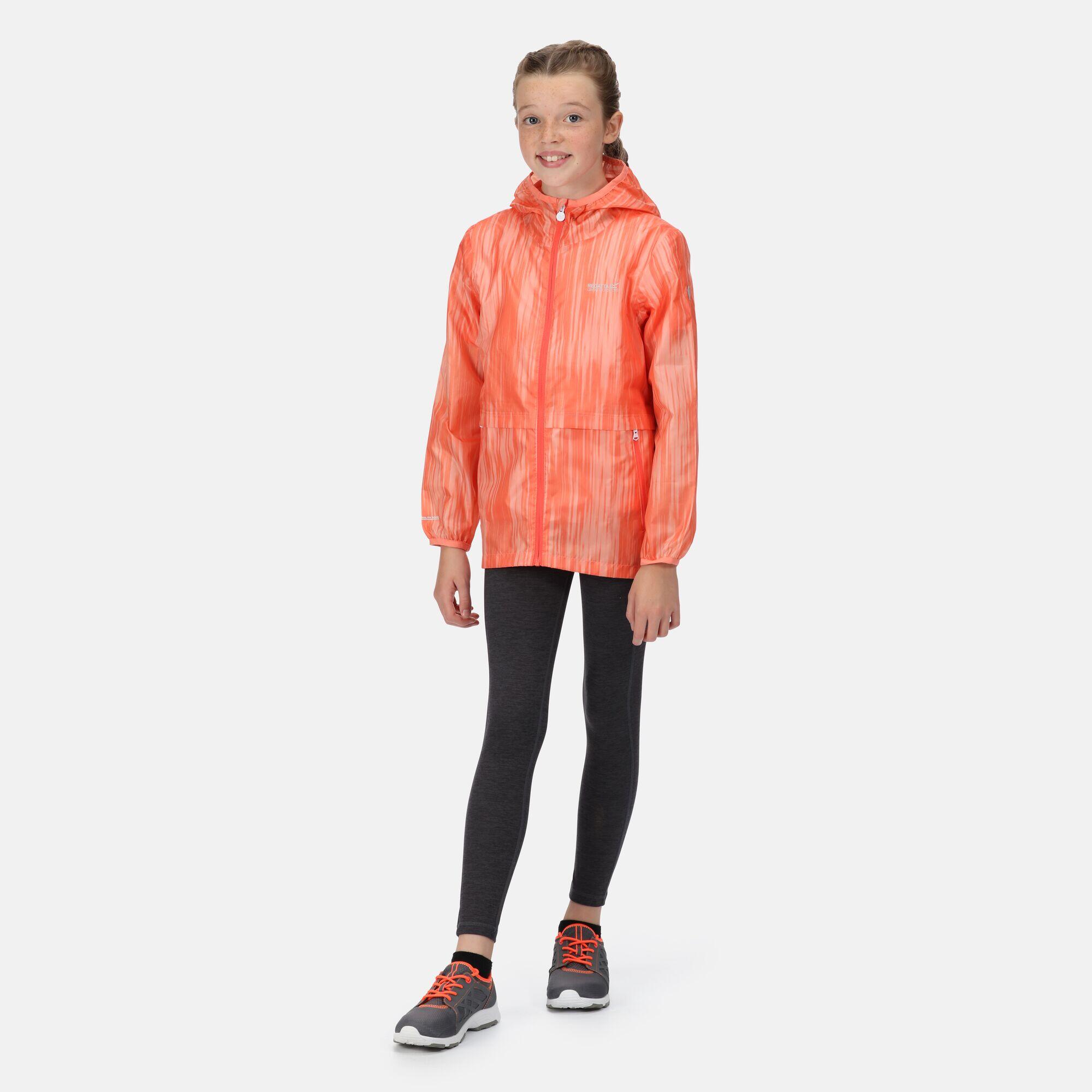 Bagley Kids Hiking Jacket - Neon Peach 3/5