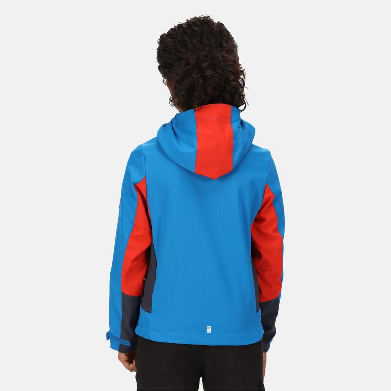 Acidity softshell wandeljas met volledige rits voor kinderen - Blauw