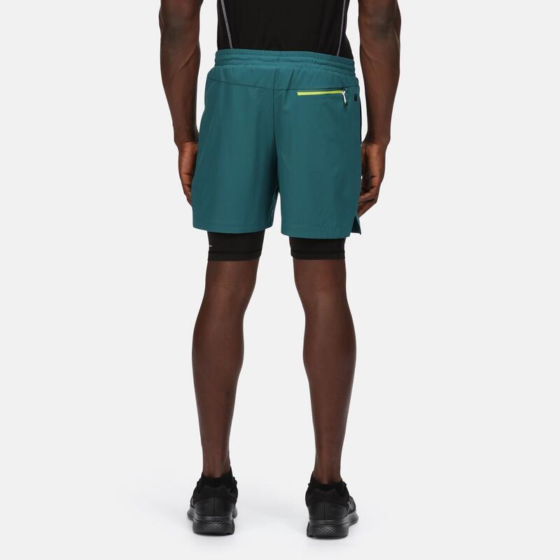 Hilston Short de fitness pour homme - Vert