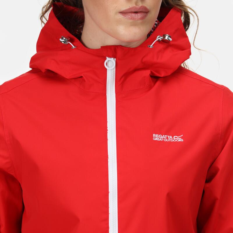 Baysea Walkingjacke für Damen mit Kapuze - Rot