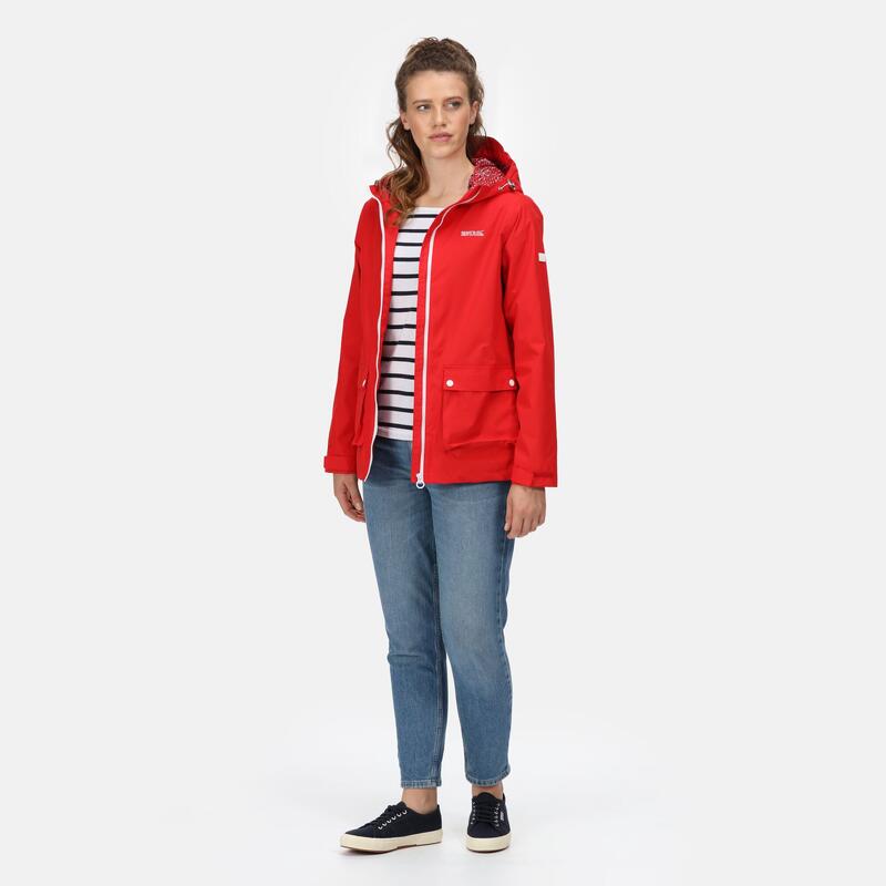 Baysea Walkingjacke für Damen mit Kapuze - Rot