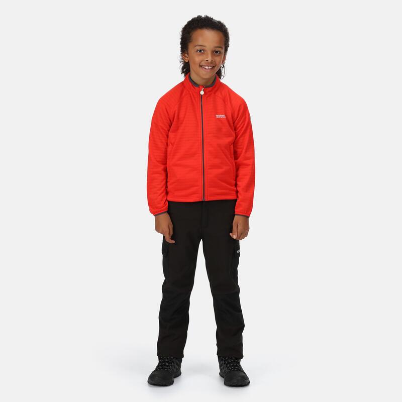 Junior Highton Lite II Polaire de marche zippé pour enfant - Rouge