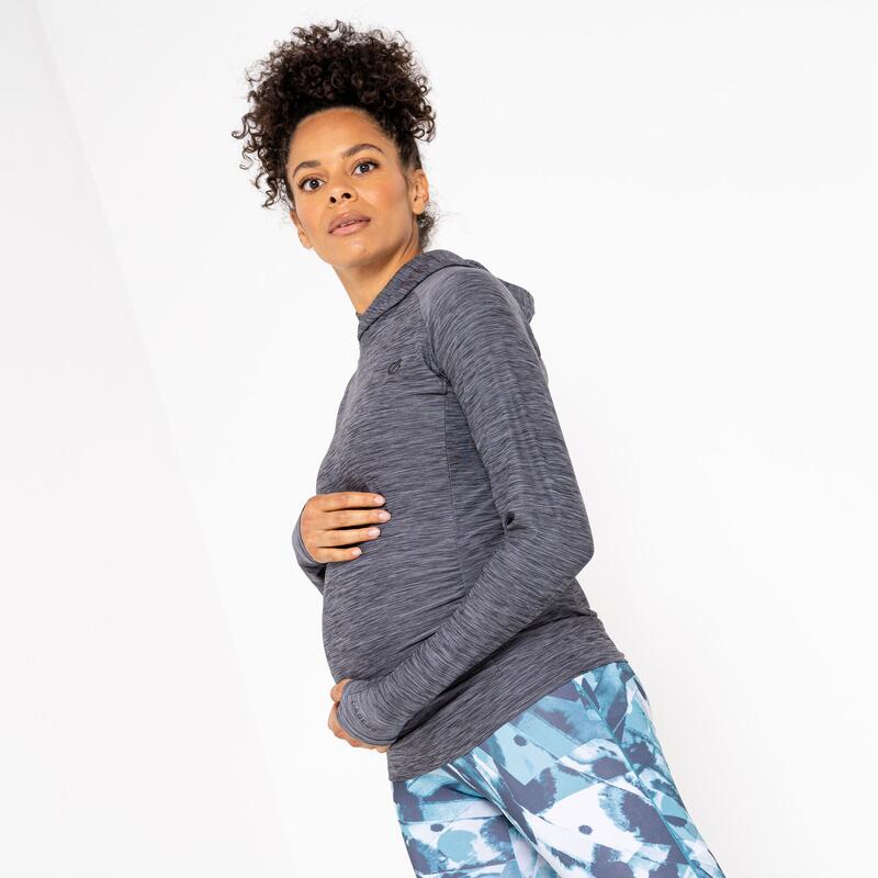 Sprint City Femme Fitness Sweat capuche - Gris moyen / gris