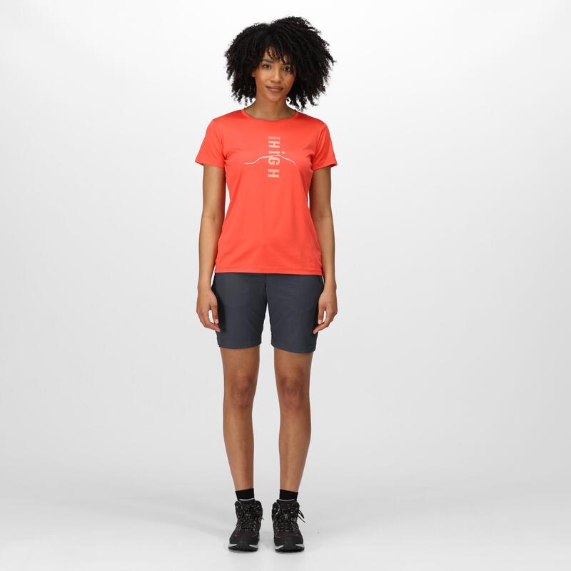 Fingal VI T-shirt Fitness pour femme - Orange