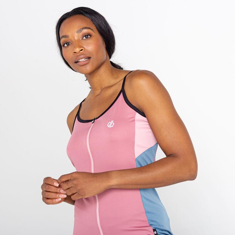 Regale II fitnessvest met volledige rits in het midden voor dames - Roze