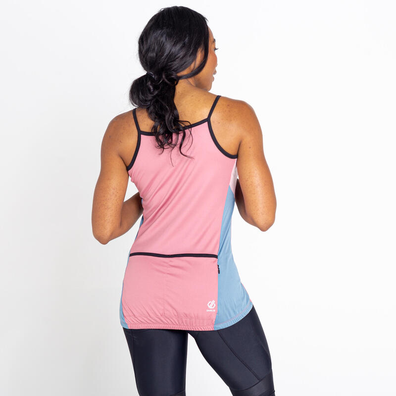 Regale II Fitness-Top für Damen Reißverschluss in der Mitte - Pink