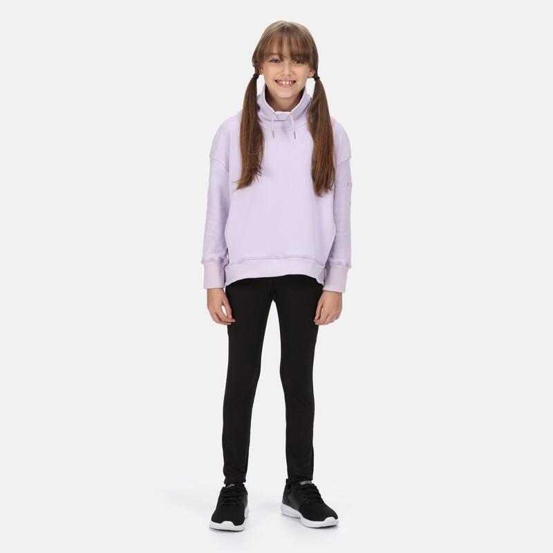 Junior Laurden Walkingfleece zum Drüberziehen für Kinder - Violett