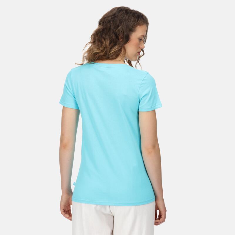 Filandra VI Fitness-T-shirt met korte mouwen voor dames - Felblauw