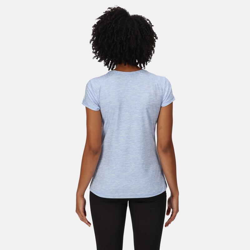 Limonite V T-shirt Fitness pour femme - Bleu