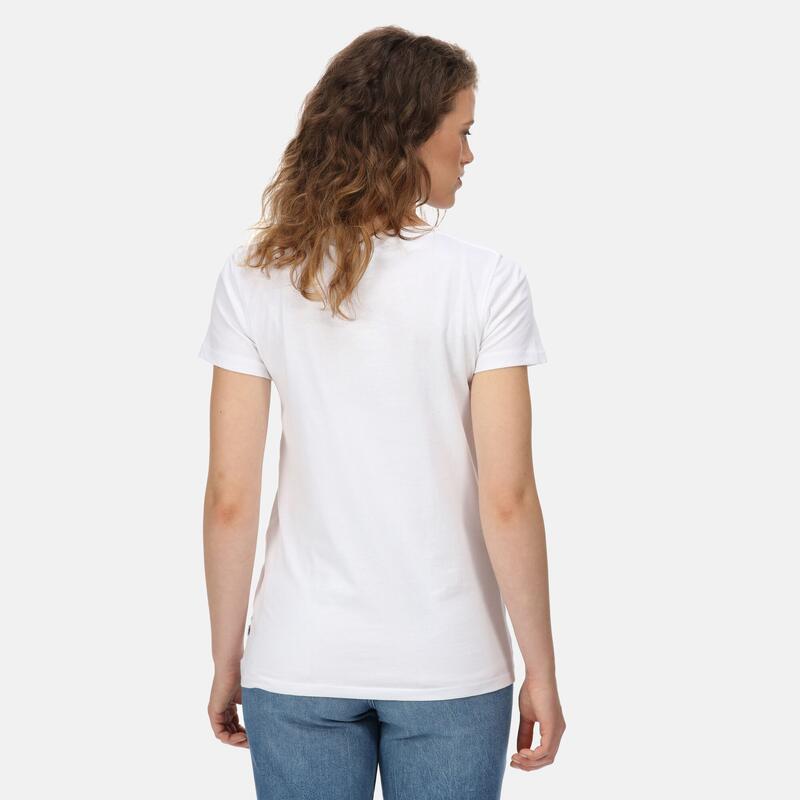 Filandra VI Fitness-T-shirt met korte mouwen voor dames - Wit